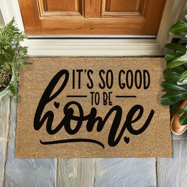 Its So Good To Be Home Doormat - Minimalist Entry Mat For Mindful Living Cozy Non-Slip Welcome Fall Decor Perfect Housewarming Gift - image 1