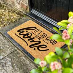 Its So Good To Be Home Doormat - Minimalist Entry Mat For Mindful Living Cozy Non-Slip Welcome Fall Decor Perfect Housewarming Gift - thumbnail 3