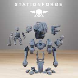 Scavenger Walker/Tank Mech Spider Sci Fi Space Table Top Station Forge 3D Print Wargaming Rpg - thumbnail 4