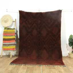 Handmade Wool Boujaad Rug, Colorful Moroccan Berber Carpet, Boho Style - thumbnail 2