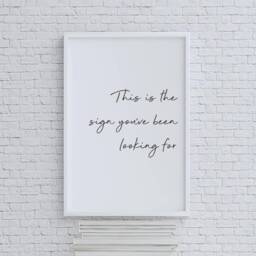 A4 Wall Art Print - Always Believe Inspirational Quote - thumbnail 1