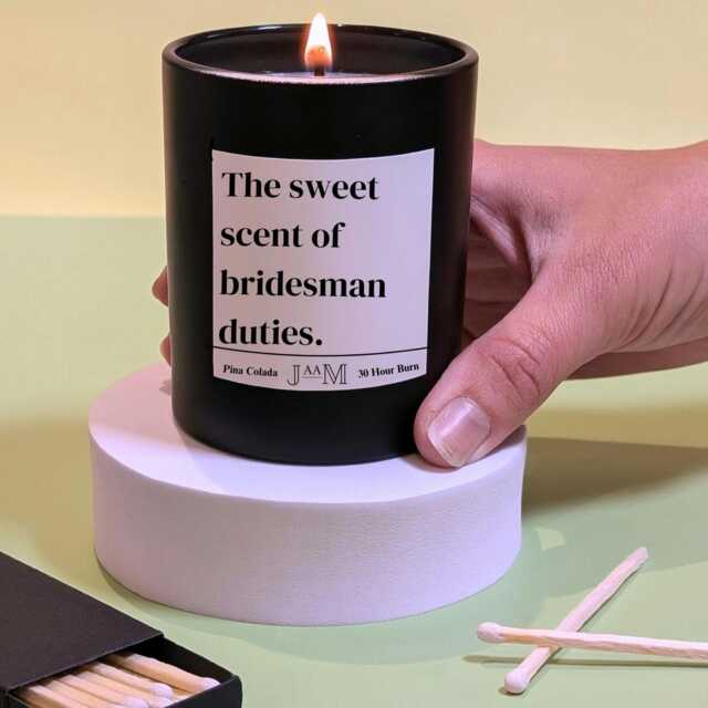 Bridesman Gift. Duty. Proposal. Candle For Hom. Bridesmaid Him - image 1
