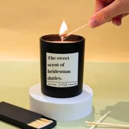 Bridesman Gift. Duty. Proposal. Candle For Hom. Bridesmaid Him - thumbnail 2