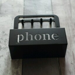 Key Hook Rack & Mobile Phone Box Laser Cut Solid Steel On Wall Or Freestanding - thumbnail 2