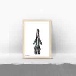 Framed Print, Colorful Abstract Art Africa Inspiration, Kitchen Wall Art, Bedroom Decor, Original Gift - thumbnail 3