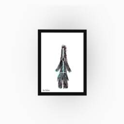 Framed Print, Colorful Abstract Art Africa Inspiration, Kitchen Wall Art, Bedroom Decor, Original Gift - thumbnail 1