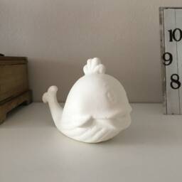 Ceramic Whale Miniature, Ready To Paint, Bisque, Unpainted Figurine, Fish, Beach Decor, Handmade Pottery, Miniature Paint - thumbnail 3