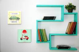 Handmade Wood Wall Shelves Kids Room Decor - thumbnail 1