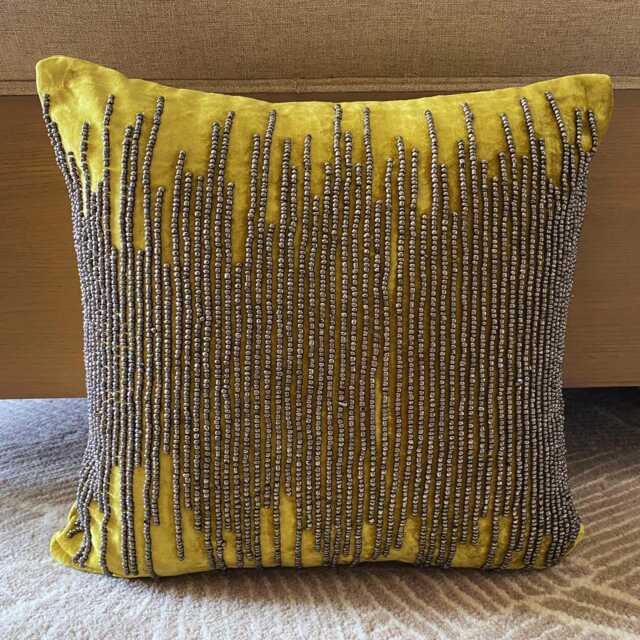 "Decorative Chartreuse Green European Pillow 24""x24""/26""x26" - image 1