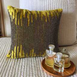 "Decorative Chartreuse Green European Pillow 24""x24""/26""x26" - thumbnail 3