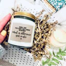 Thank You Soy Candle Gift Teacher, Nurse, Friend Appreciation - thumbnail 2