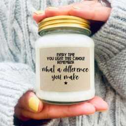 Thank You Soy Candle Gift Teacher, Nurse, Friend Appreciation - thumbnail 1