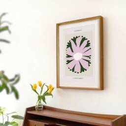 stockholm Flower Market Print - African Pastel Art - A4, A3 - thumbnail 2