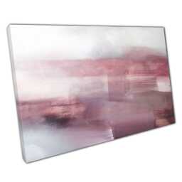 Elegant Dusky Blush Pink Abstract Watercolor Canvas Art Print For Modern Home & Office Wall Decor - thumbnail 1