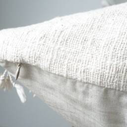 Beige Dot Block Print Mudcloth Hmong Pillow Case - thumbnail 4