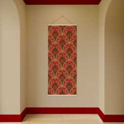 Indian Floral Tapestry - Wall Hanging Unique Art - thumbnail 2