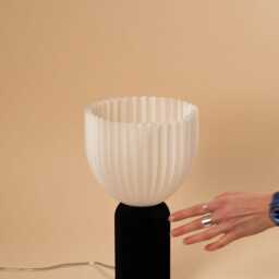 Lamp ?? Black X Transparent Minimalist Modern Lamp 3D Printed Made Of Bioplastic - thumbnail 4