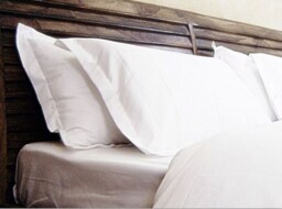 300Tc Cotton White Pillow Case Set - Flanged Sham