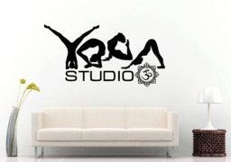Lotus Meditation Buddha Pose Namaste Yoga Flower Zen Peace Mandala Om Symbol Sign Diy Wall Sticker Decal Vinyl Mural Decor Art L2204 - thumbnail 1
