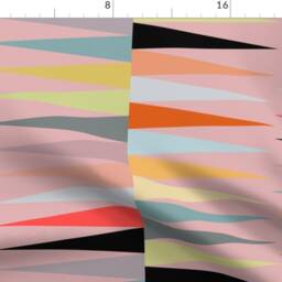 Mcm Curtain Panel - Geometric Abstract Vintage Pink Retro Mid Century Modern Custom Dp-Pink2700 By Kurtcyr - thumbnail 4