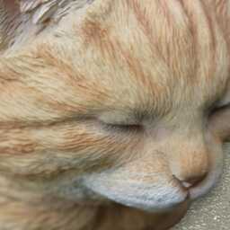 Ginger Cat Concrete Statue Sleeping Kitty Sculpture Handmade Pet Figurine Stone Ornament Memorial Decor Home Art Gift - thumbnail 4