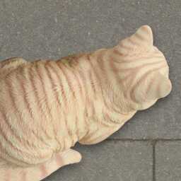Ginger Cat Concrete Statue Sleeping Kitty Sculpture Handmade Pet Figurine Stone Ornament Memorial Decor Home Art Gift - thumbnail 3