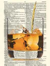 Whisky Print Scotch, Irish Or Bourbon Art, Printed On Vintage Dictionary Pages - thumbnail 2
