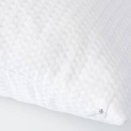 Off-White Waffle Linen Blend Pillowcase, Accent Throw Sofa Pillow, Simple Minimalist Bed Pillow Cover - thumbnail 2