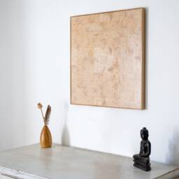 Wood Block 3D Wall Art, Geometric Wooden Reclaimed Artwork - thumbnail 2