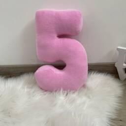 Velour Number Pillow Personalized Kid Room Decor - thumbnail 3