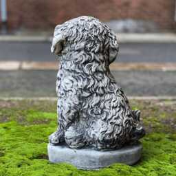 Concrete Labrador Dog Figure Outdoor Stone Puppy Statue Cement Sculpture Memorial Pet Ornament Lover Gift Handmade Art - thumbnail 4