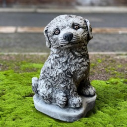 Concrete Labrador Dog Figure Outdoor Stone Puppy Statue Cement Sculpture Memorial Pet Ornament Lover Gift Handmade Art - thumbnail 1