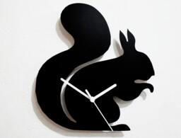 Squirrel Silhouette - Wall Clock - thumbnail 1
