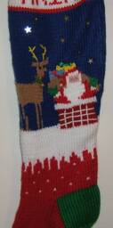 Personalized Hand Knitted Christmas Stocking