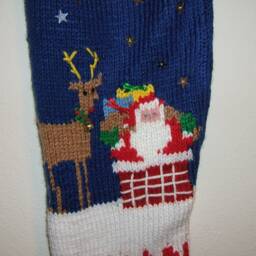 Personalized Hand Knitted Christmas Stocking - thumbnail 2