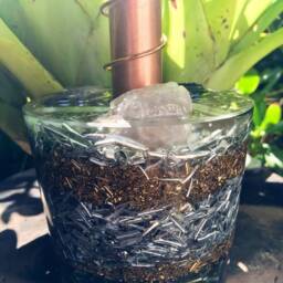 Twist Copper Crystal Orgone Cloud Buster - Energy Harmonizer Sculpture - thumbnail 3