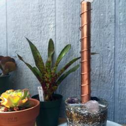 Twist Copper Crystal Orgone Cloud Buster - Energy Harmonizer Sculpture - thumbnail 4