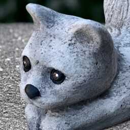 Playful Kitty Statue Concrete Cat Sculpture Stone Kitten Figurine Outdoor Pet Ornament Cement Animal Decoration Kitty Lover Gift Yard Art - thumbnail 4