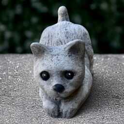 Playful Kitty Statue Concrete Cat Sculpture Stone Kitten Figurine Outdoor Pet Ornament Cement Animal Decoration Kitty Lover Gift Yard Art - thumbnail 2