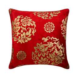 "Decorative Red Pillow Case 16""x16" - thumbnail 1