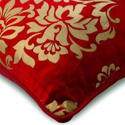 "Decorative Red Pillow Case 16""x16" - thumbnail 2