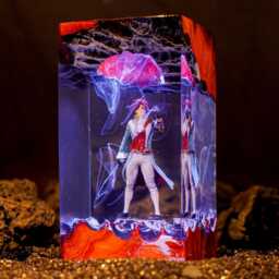 Pinocchio Resin Lamp - Lies Of P Led Light - in The World Handmade Dark Fantasy Decor Pinocchio-Inspired Night - thumbnail 3