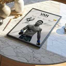 Joshua Van Poster, Mma Wall Print, Fighter Fan, Room Decor, Gift For Him - thumbnail 2