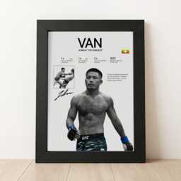 Joshua Van Poster, Mma Wall Print, Fighter Fan, Room Decor, Gift For Him