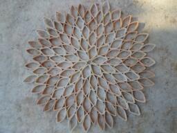 Handmade Dahlia Paper Wall Art Modern Geometric Floral Decor - thumbnail 1