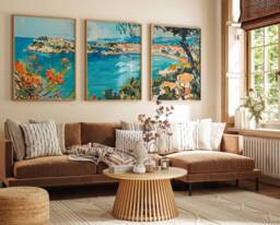 Set Of 3 Mallorca Travel Prints, Posters, Spain Spanish Wall Art, Gift, Art - thumbnail 1