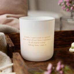 Personalised Wedding Tealight Holder Gift For Wife - Soy Wax Candles - thumbnail 2