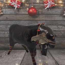 Bullwinkle The Ooak Paper Mache Moose Sculpture - thumbnail 2