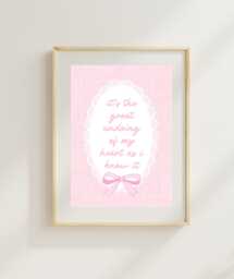 Great Undoing Of My Heart Quote Art Print - Magnolia Parks Poster Romance Reader Mpu - thumbnail 1