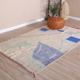 Vintage Boujaad Rug, Authentic Moroccan Rug 5x8 F - thumbnail 3